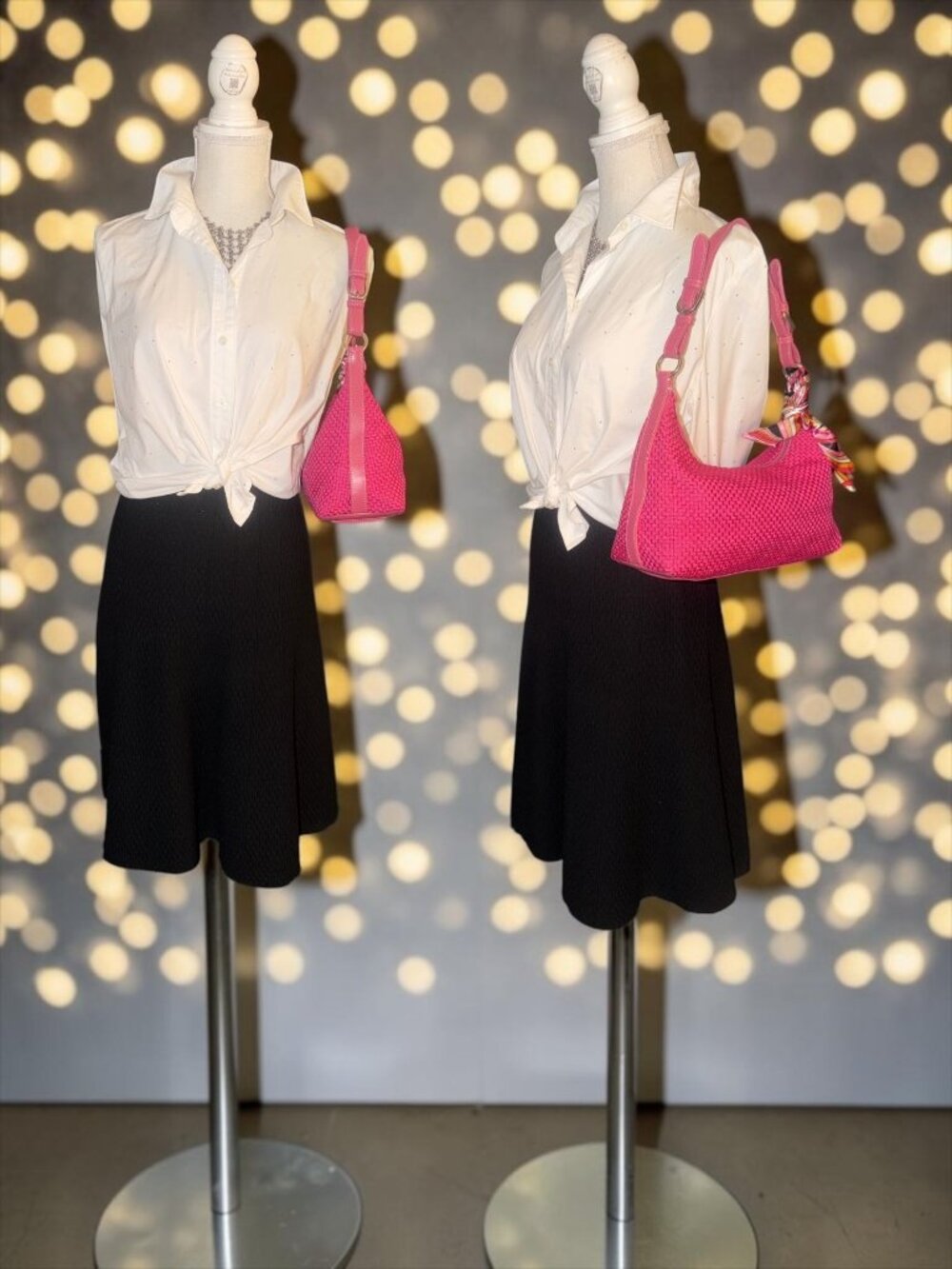 VTG The Sak Demi Shoulder Bag Hot Pink Woven Hobo Y2K Baguette Adjustable Strap - Picture 3 of 9